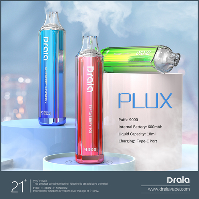 9000 Puffs Disposable Vape Pod 2% Nicotine Mesh Coil Without Display